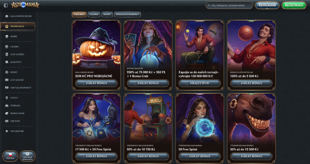AstroMania no deposit bonus