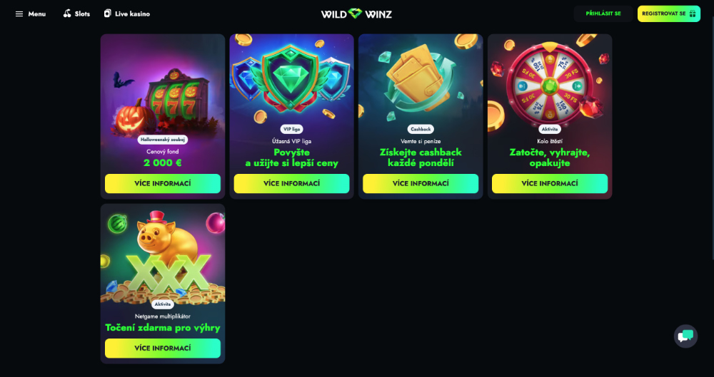 WildWinz bonusy [Přehled TOP bonusů] úvodní