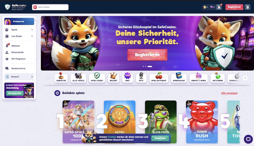 Safecasino Casino Vorschau
