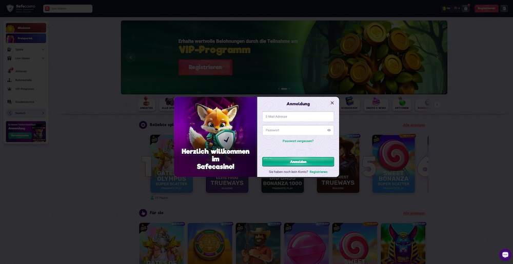 Safecasino Anmeldung