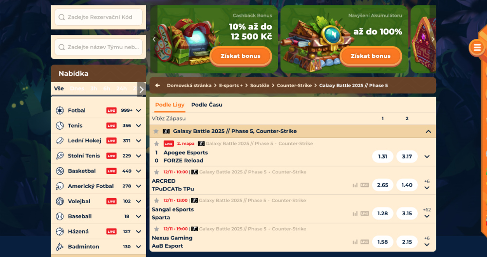 Wazamba esport Jak a na co všechno lze vsadit? úvodní