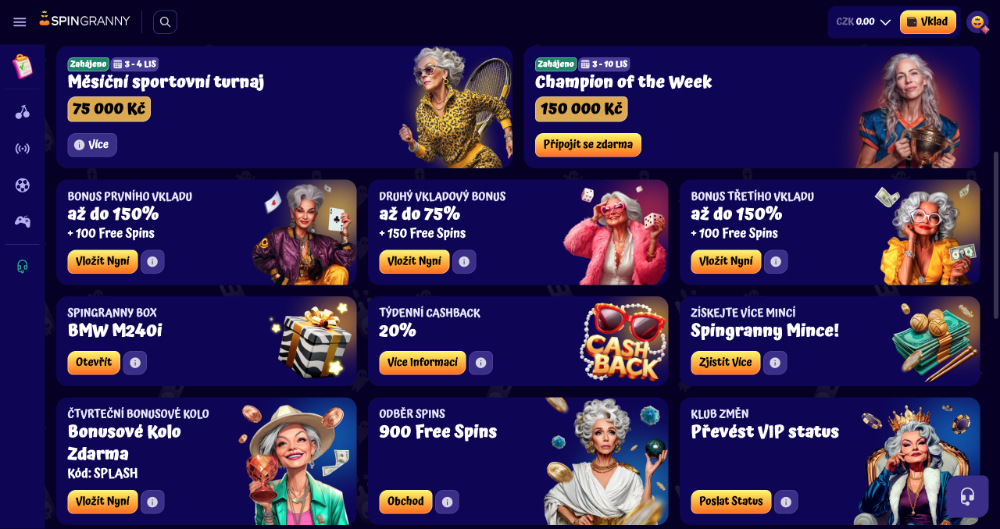  Spingranny bonusy [listopad 2025] úvodní