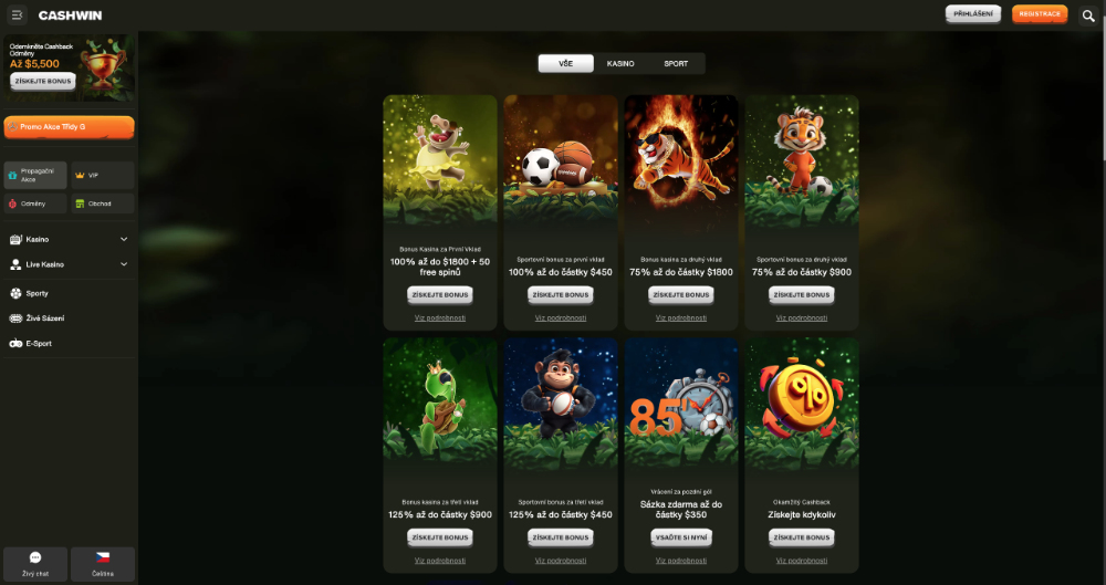 CashWin bonusy [listopad 2025] úvodní