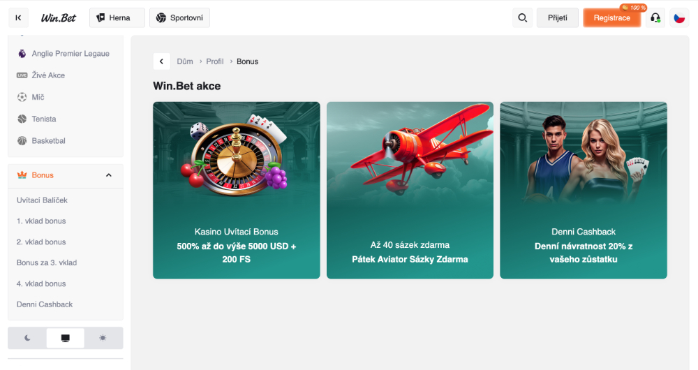 Win.Bet bonusy [Přehled TOP bonusů] úvodní