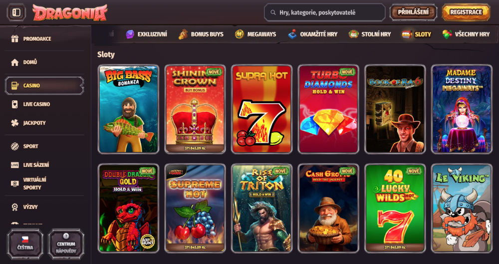 Dragonia automaty s vánoční tematikou