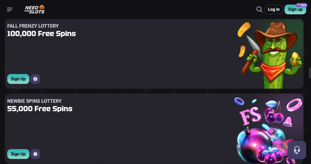 NeedforSlots free spins [listopad 2025] úvodní