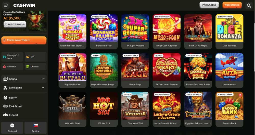 CashWin automaty s vánoční tematikou