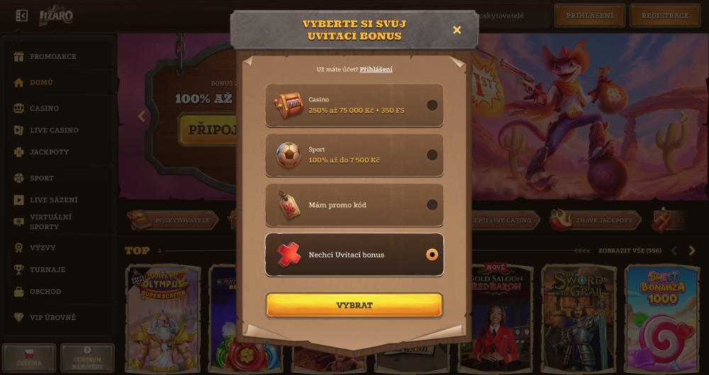 Lizaro registrace [Kompletní návod na založení nového účtu] úvodní