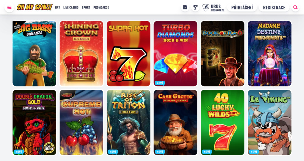 Oh My Spins automaty s vánoční tematikou [Vánoce 2025] úvodní