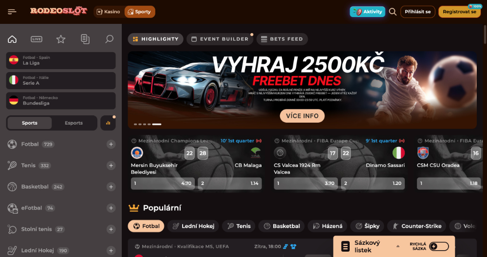 Sázková kancelář Rodeoslot