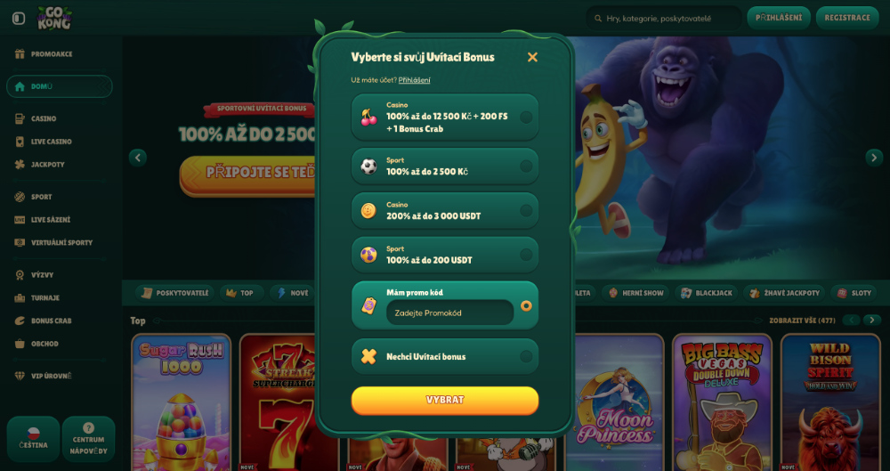 GoKong casino promo code