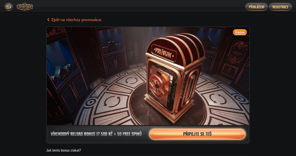 Listopadové free spiny v casinu Gransino