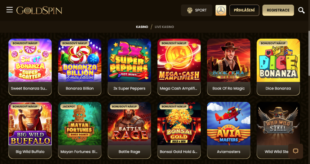 GoldSpin automaty s vánoční tematikou [Vánoce 2025] úvodní