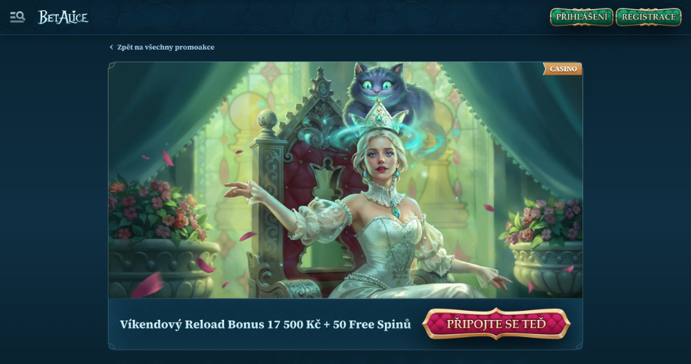 Listopadové free spiny v casinu BetAlice